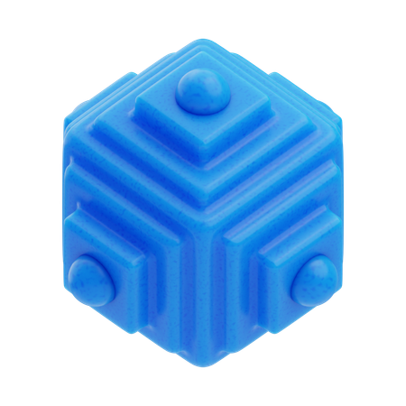 Geometrischer Würfel  3D Icon