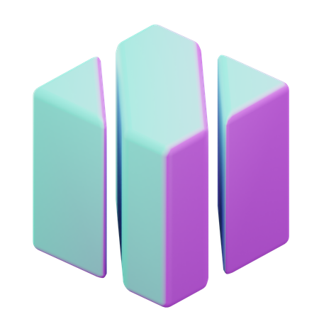 Geometrischer Würfel  3D Icon