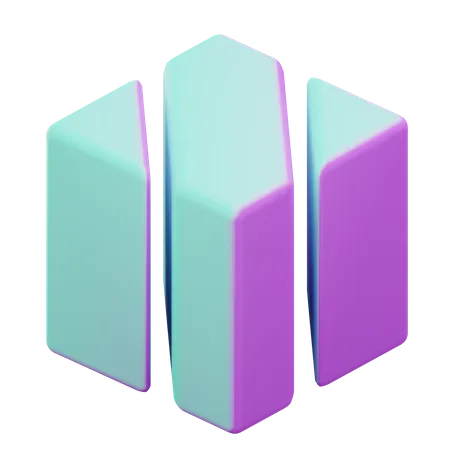 Geometrischer Würfel  3D Icon