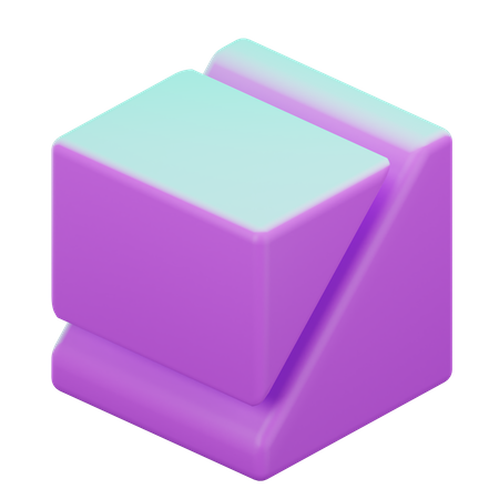 Geometrischer Würfel  3D Icon