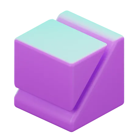 Geometrischer Würfel  3D Icon