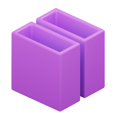 Geometrischer Würfel  3D Icon