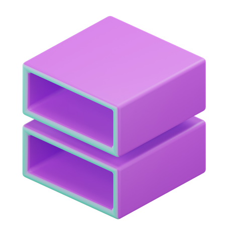 Geometrischer Würfel  3D Icon