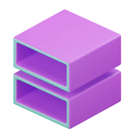 Geometrischer Würfel  3D Icon