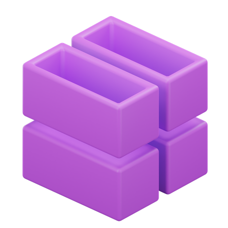 Geometrischer Würfel  3D Icon