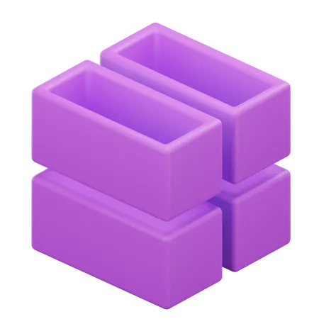 Geometrischer Würfel  3D Icon