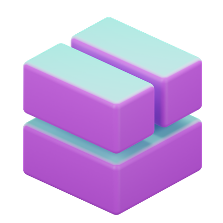 Geometrischer Würfel  3D Icon