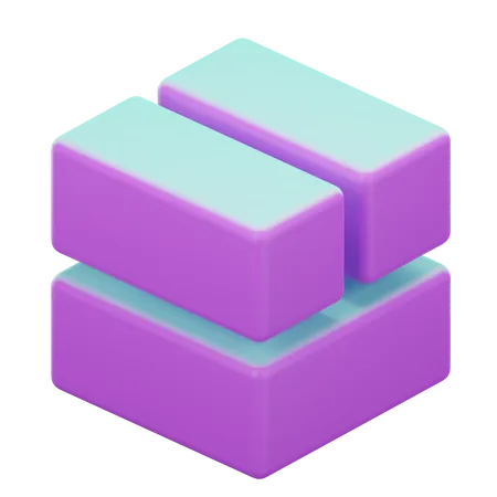 Geometrischer Würfel  3D Icon