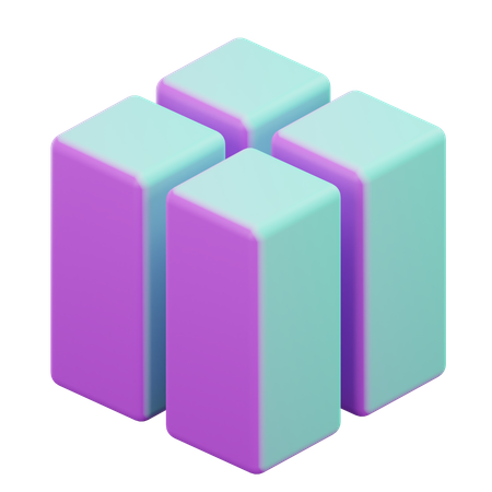 Geometrischer Würfel  3D Icon