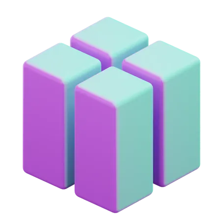 Geometrischer Würfel  3D Icon