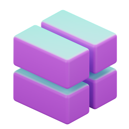 Geometrischer Würfel  3D Icon