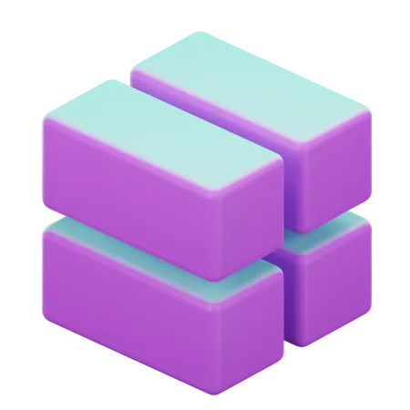 Geometrischer Würfel  3D Icon