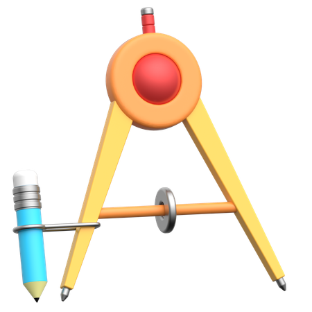 Geometry Compass  3D Icon