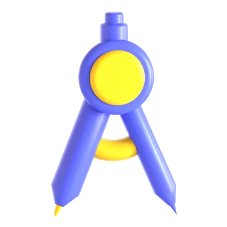 Geometry Compass  3D Icon