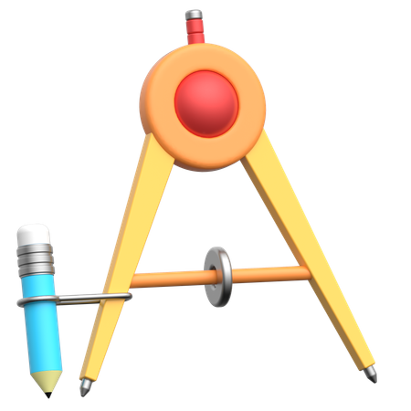 Geometry Compass  3D Icon