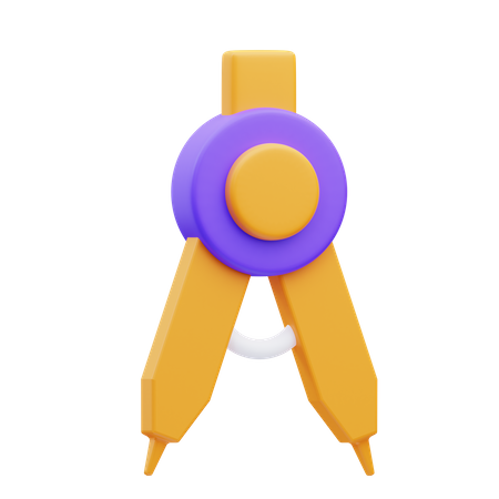 Geometry Compass  3D Icon