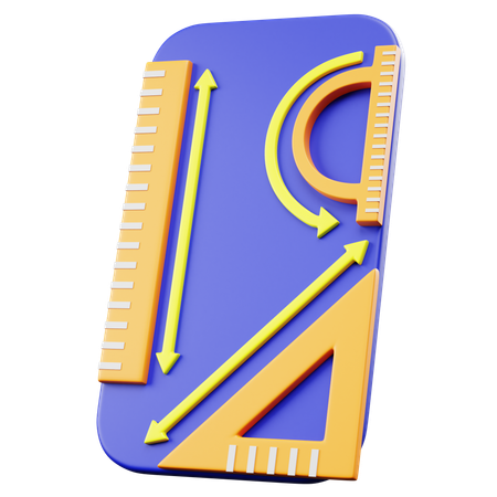 기하학 도구 세트  3D Icon