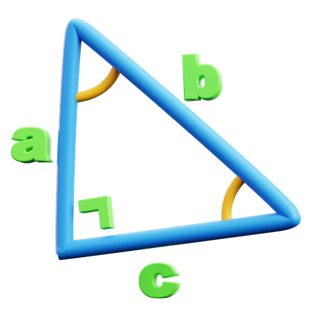 Geometry Triangle Formula  3D Icon