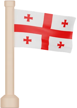 Georgia Flag  3D Icon