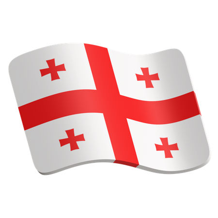 Georgia Flag  3D Icon