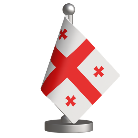 Tischflagge von Georgien  3D Icon