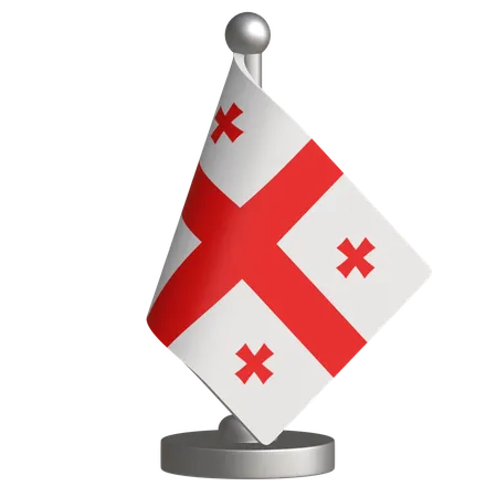 Tischflagge von Georgien  3D Icon