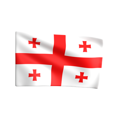 Georgien Flagge  3D Icon