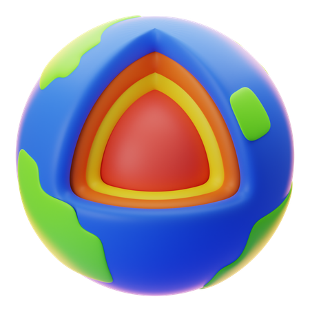 Geothermal Energy  3D Icon