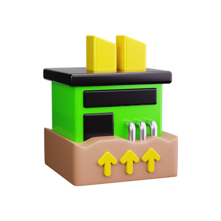Geothermal Energy  3D Icon