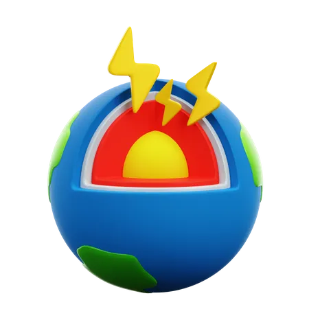 Geothermal Energy  3D Icon