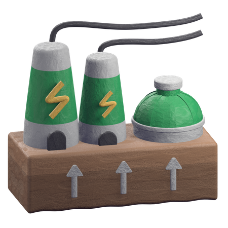 Geothermal Energy  3D Illustration