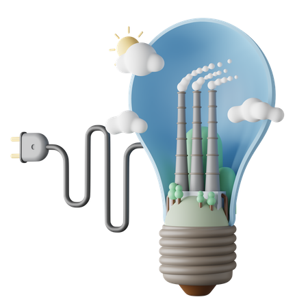 Geothermal energy  3D Illustration