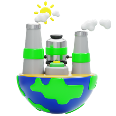 Geothermische Energie  3D Icon