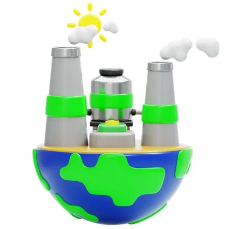 Geothermische Energie  3D Icon