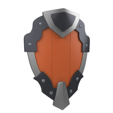 Gepanzerter Schild  3D Icon