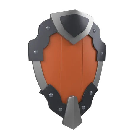 Gepanzerter Schild  3D Icon