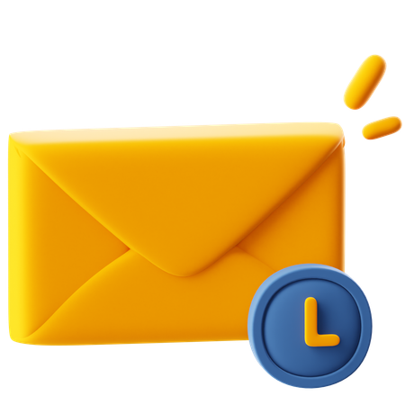 Geplante E-Mail  3D Icon