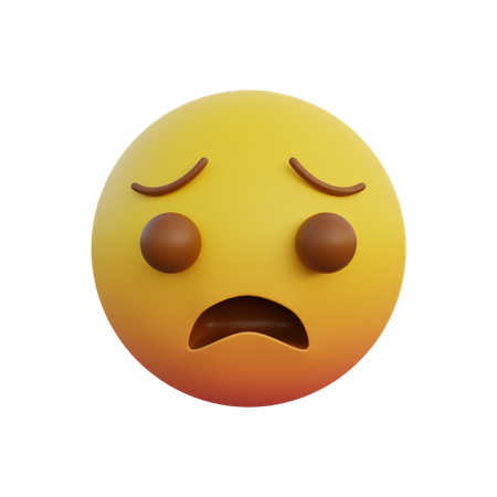 Gequältes Gesicht  3D Emoji