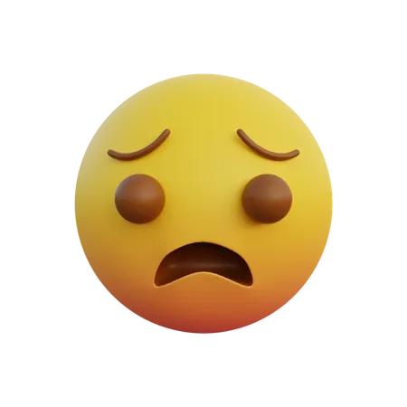 Gequältes Gesicht  3D Emoji