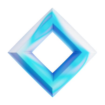Gerader Rautenrand  3D Icon