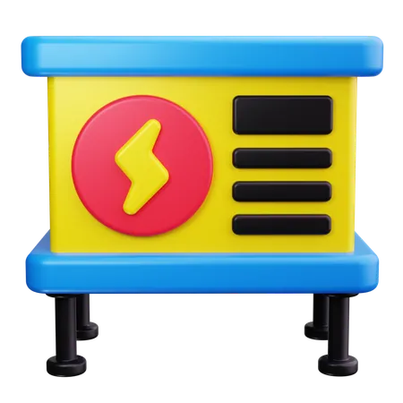 Gerador de energia  3D Icon