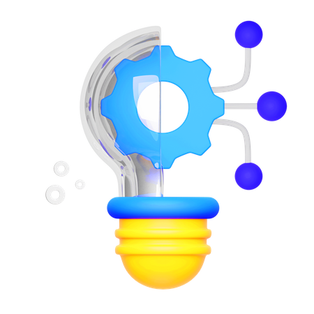 Gerador de ideias de lâmpadas  3D Icon
