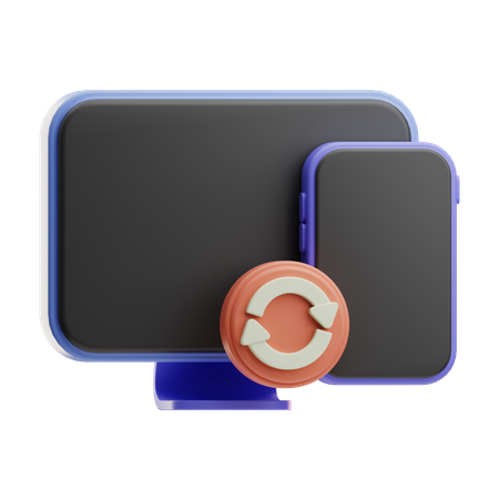 Gerätesynchronisierung  3D Icon