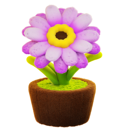 Gerbera-Blume  3D Icon