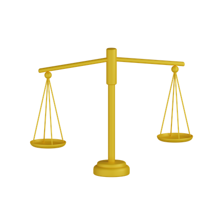 Gerechtigkeitsskala  3D Icon