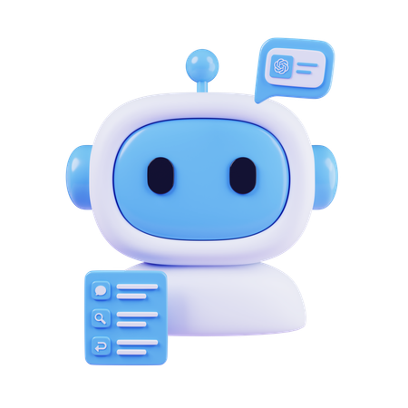 Gerenciador de tarefas de IA  3D Icon