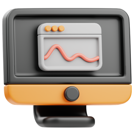 Gerenciador de tarefas do computador  3D Icon