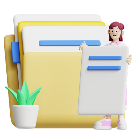 Gerenciamento de arquivos  3D Icon