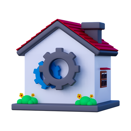 Gerenciamento de casa  3D Icon