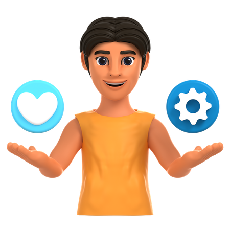 Gerenciamento de estresse  3D Icon